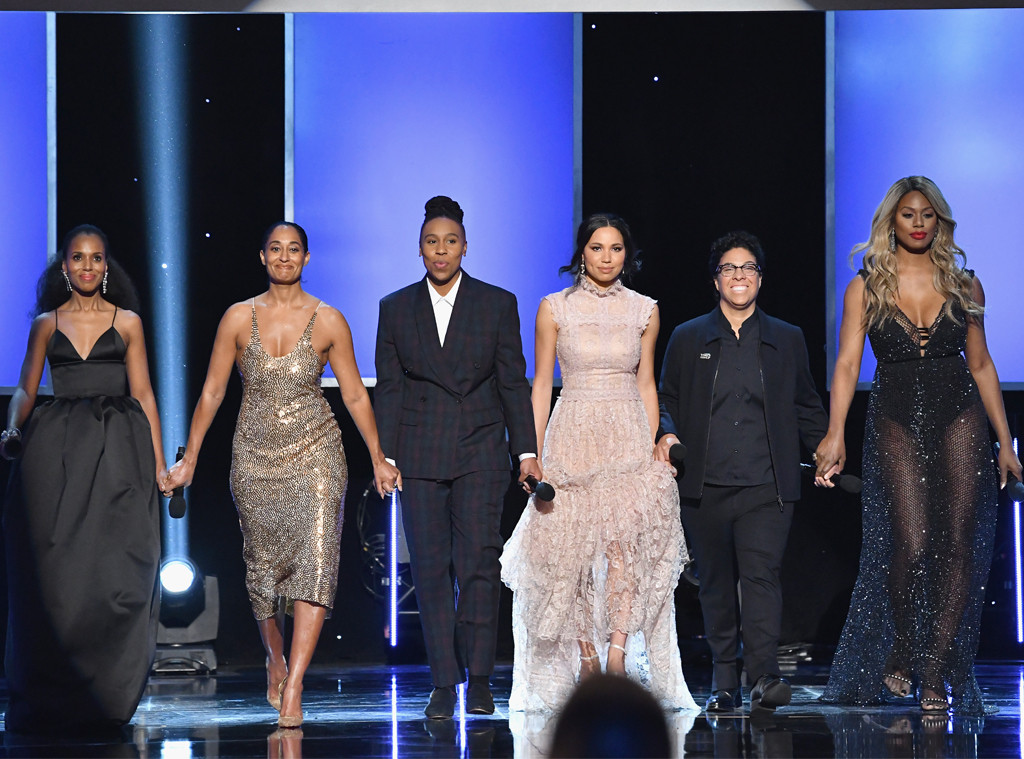 Kerry Washington, Tracee Ellis Ross, Lena Waithe, Jurnee Smollett-Bell, Angela Robinson, Laverne Cox Kerry Washington, Tracee Ellis Ross, Lena Waithe, Jurnee Smollett-Bell, Angela Robinson, Laverne Cox